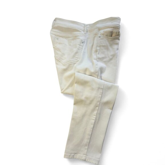 J.Jill Womens White Denim Slim Ankle Jeans Size 10 - Picture 2 of 16